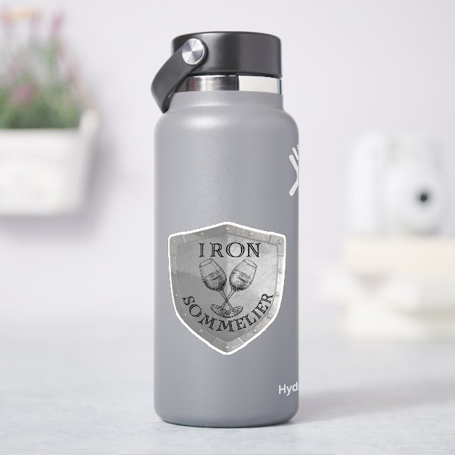 Iron Sommelier Wine Lover Klistermärken (HydroFlask)