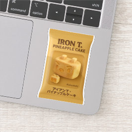 Iron T. Ananas Cake: Taiwan Snabbmat Leksaksbox Klistermärken