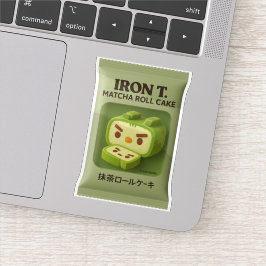 Iron T. Matcha Rullkaka: Japansk Snabbmatskonst Klistermärken