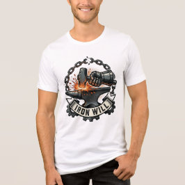 Iron Will Motiverande Sinnesstämning Unisex Bella  T Shirt