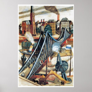 Ironbridgen vid max Beckmann Poster