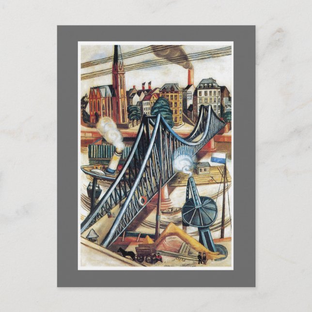 Ironbridgen vid max Beckmann Vykort (Framsida)