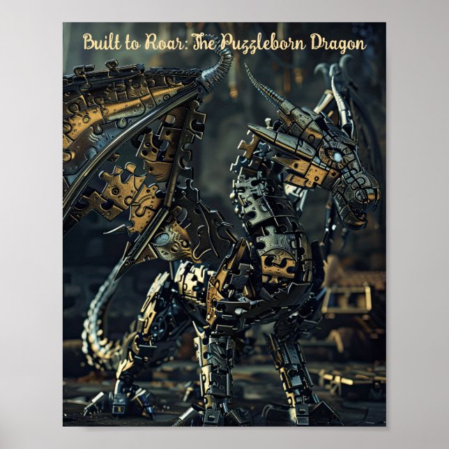 Ironclad Dragon Puzzle Poster (Framsidan)
