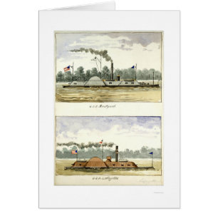 Ironclad Eastport av D.M.N. Stouffer 1864 Hälsningskort