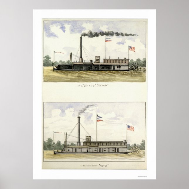 Ironclad St. Clair 1864 Poster (Framsidan)