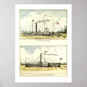 Ironclad Vindicator av D.M.N. Stouffer i 1864 Poster