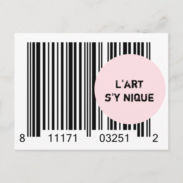 Ironème ’L'art'y nique’ Vykort (Framsida)
