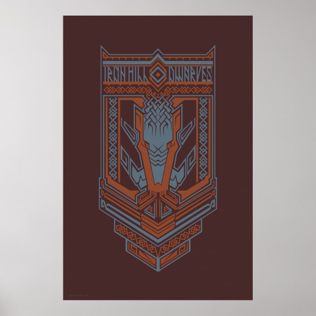 Ironhill dvärgar skyddar symbolen poster (Framsidan)