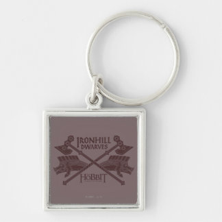 Ironhill Dwarves Movie Icon Fyrkantig Silverfärgad Nyckelring