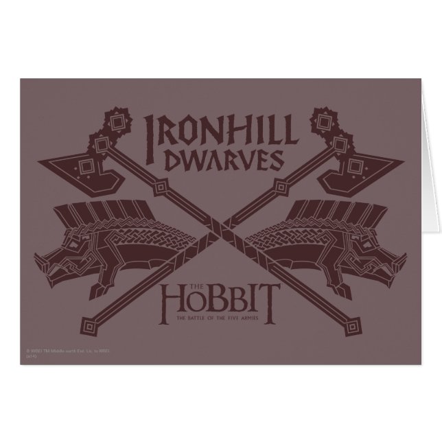 Ironhill Dwarves Movie Icon Hälsningskort (Framsidan Horizontal)