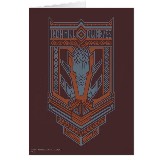 Ironhill Dwarves Shield Icon Hälsningskort (Framsidan)