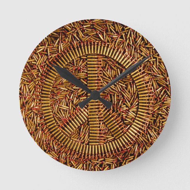 Ironi fredstecken, kulor, ammunitionar rund klocka (Framsida)