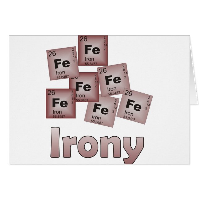 Ironi Hälsningskort (Framsidan Horizontal)