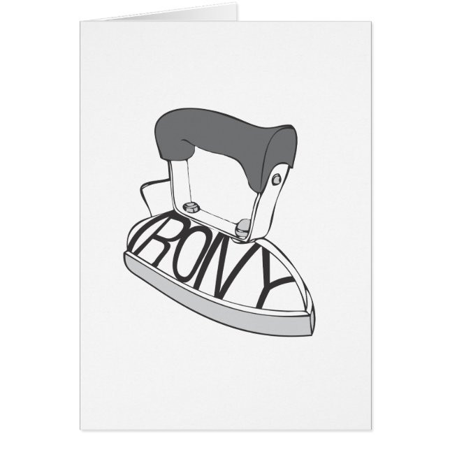 Ironi Hälsningskort (Framsidan)