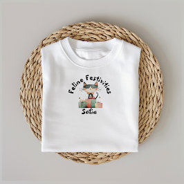 Ironic Cat Mamma julgåva med namn T-Shirt