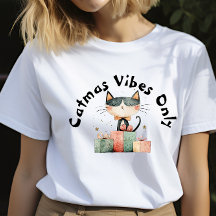 Ironic Cat Mamma julgåva T-Shirt