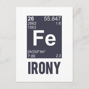 Ironic Chemical Inslag FE Irony Vykort