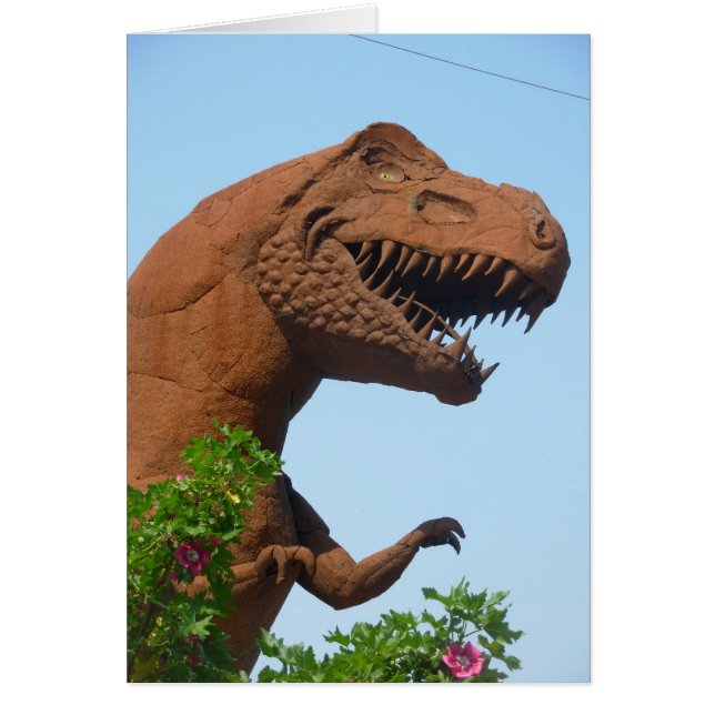 Ironic Dino Hälsningskort (Framsidan)