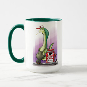 IRONIC DINOSAUR GAS PUMP av Jeff Willis Art Mugg