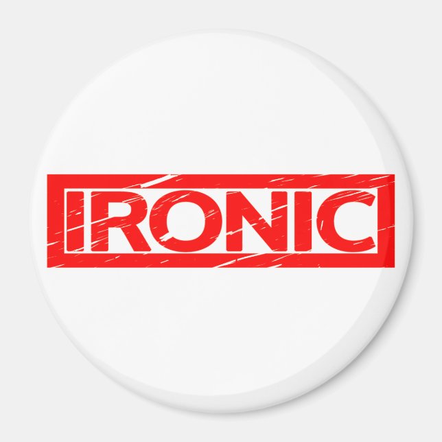 Ironic Frimärke Magnet (Framsidan)