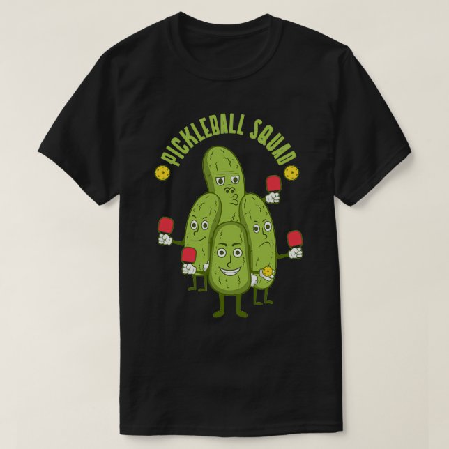Ironic Pickle Boll Player Dink Pickleball Squad Cl T Shirt (Design framsida)