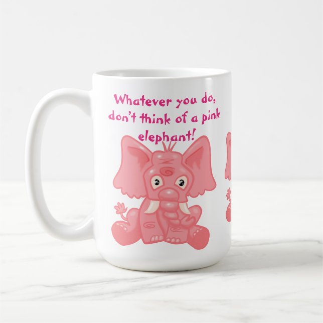 Ironic Processaa Rosa Elephant Kaffemugg (Vänster)
