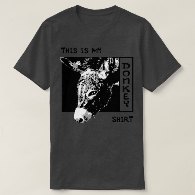 Ironic Say Donkey Funny Mule Farm Animal Pullov T Shirt (Design framsida)