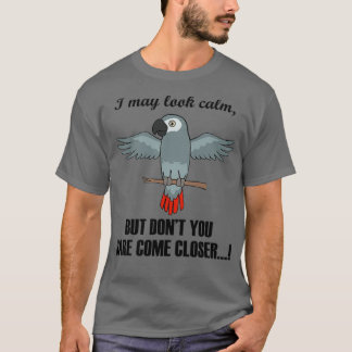 Ironic Sayed African Grays Tittar Lugn Parrot T Shirt