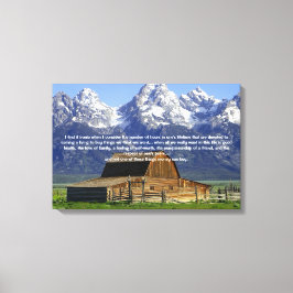 Ironier of Life Inspirational Canvastryck