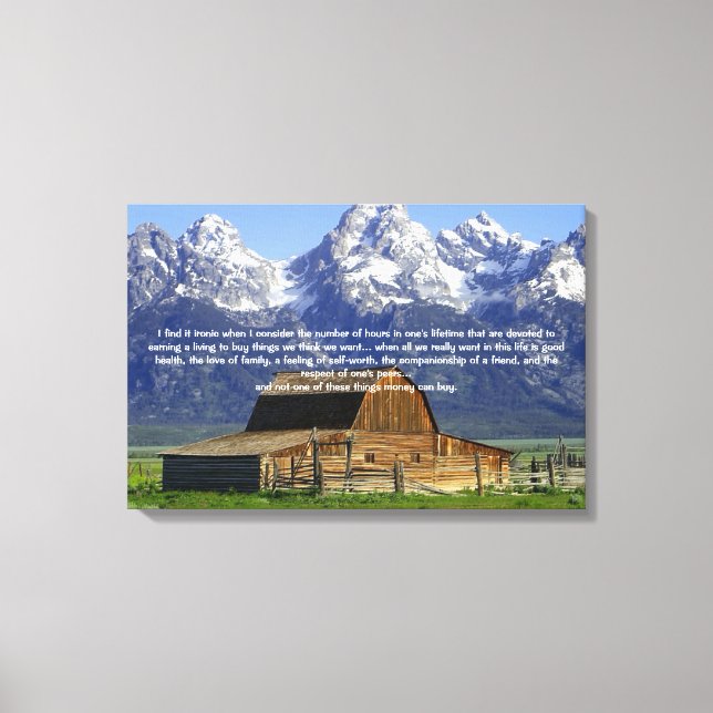 Ironier of Life Inspirational Canvastryck (Framsida)