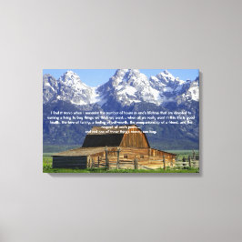 Ironier of Life Inspirational Canvastryck