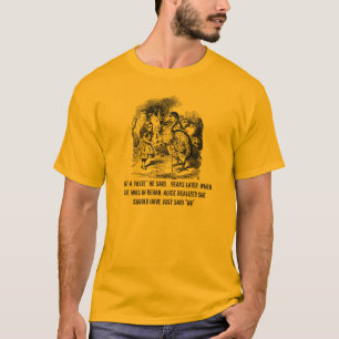Ironisk Alice (i underland) Rehablångärmad T Tee Shirt
