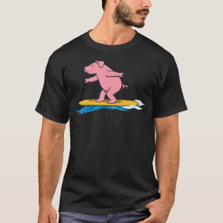 Ironisk Gris Surfare Semester T Shirt