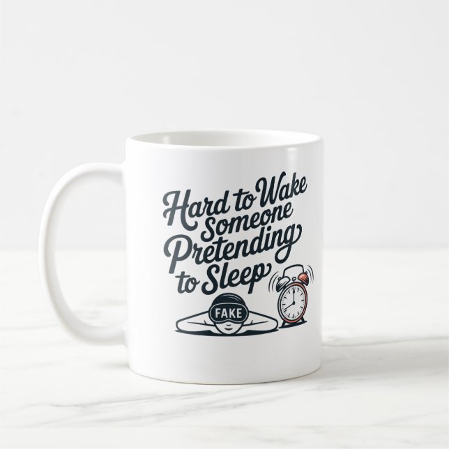 Ironisk väckarklocka present kaffemugg (Vänster)