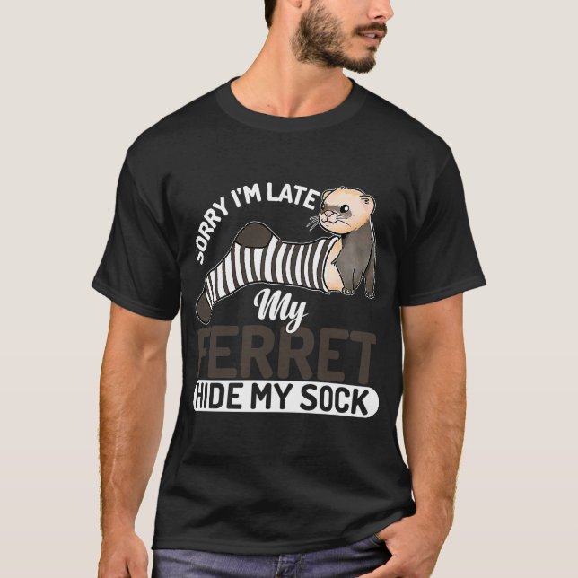 Ironiskt att säga min färd Gömmer mitt sock Animal T Shirt (Framsida)