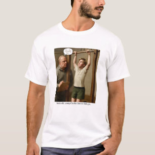 Ironiskt nog misslyckas unge Charles Darwin i gymn T Shirt