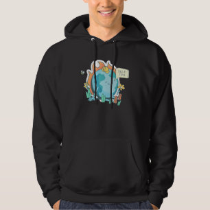 Ironiskt Påstående om klimatförändringar Hoodie