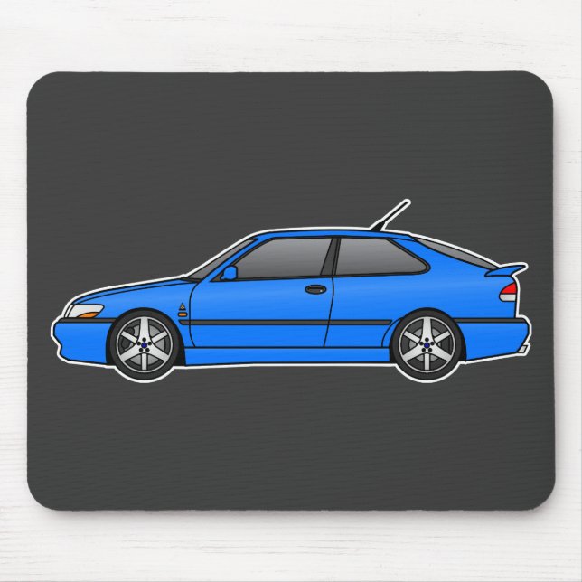 ironjoes viggen med eker för dubbla 3! musmatta (Framsidan)