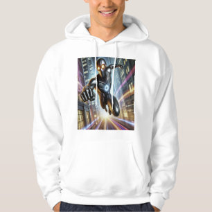 Ironman Futuristiska City Rush Hoodie - Neon Hero 