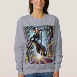 Ironman Futuristiska City Rush Hoodie - Neon Hero  T Shirt