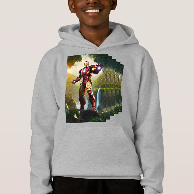 Ironman Prated Barn Premium Sweatshirt T Shirt (Framsida)