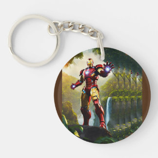 Ironman Prated Beval Keychain