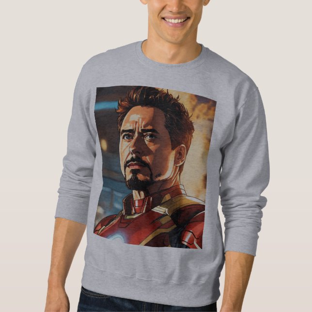 Ironman Tshirt Lång Ärmad Tröja (Framsida)