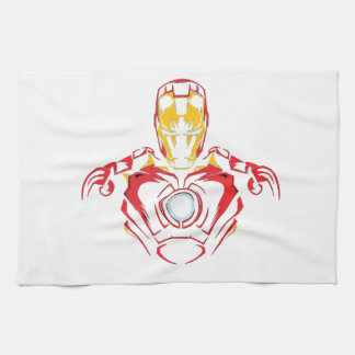 Ironman Vector-dräkt - Lysande bågreaktor Kökshandduk