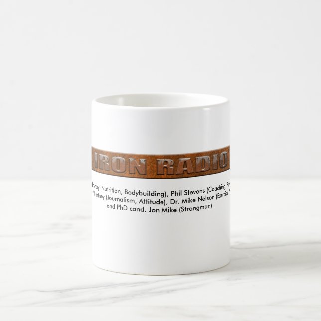 IronRadio.org co-varar värd muggen Kaffemugg (Center)