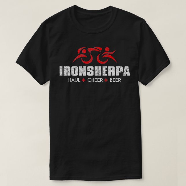 IRONSHERPA Tri Sherpa Triathlon Inspired Haul Chee T Shirt (Design framsida)