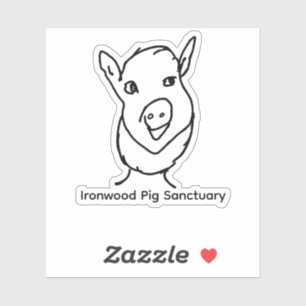 Ironwood Gris Sanctuary Logotyp Sticker Klistermärken