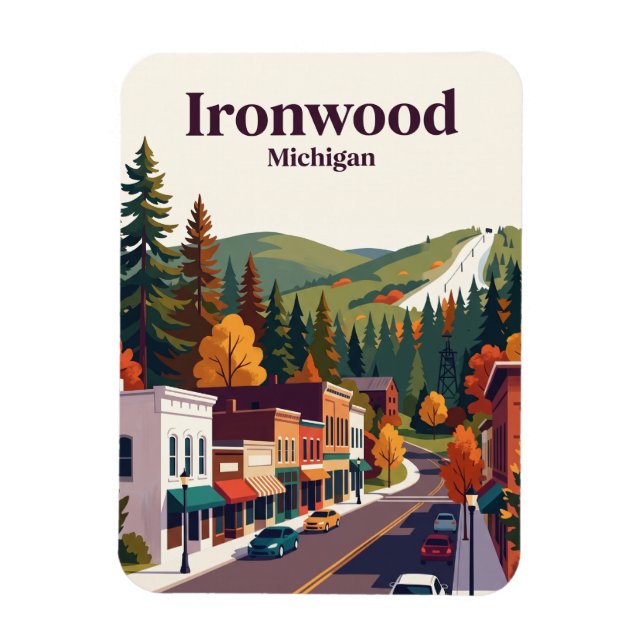 Ironwood, Michigan Magnet (Vertikal)