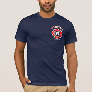 Ironwooden avfyrar arbetsuppgiftskjortan t shirt