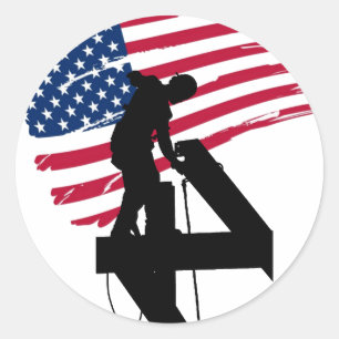 Ironworker Runt Klistermärke